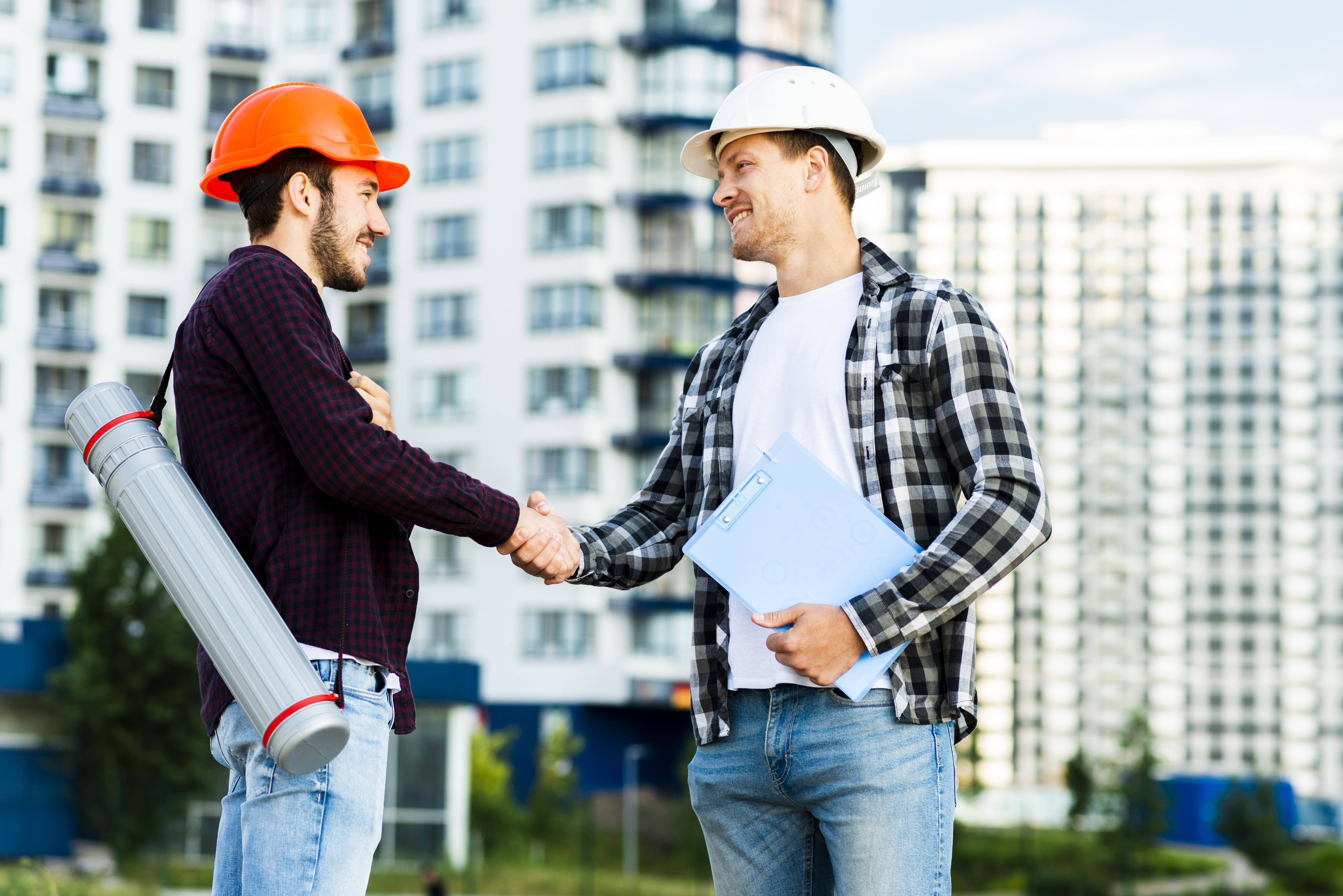 Construção com garantia de imóvel